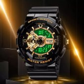 Skmei Erkek Kol Saati Dijital Analog Moda Trend Şık Saat 1688gold - 1
