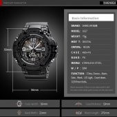 Skmei Erkek Kol Saati Dijital Analog Moda Trend Şık Yeşil Renk - 4