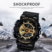 Skmei Erkek Kol Saati Dijital Analog Moda Trend Şık Saat 1688gold - 8