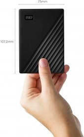 WD My Passport 1TB 2.5 inc USB 3.2 Siyah Taşınabilir Disk WDBYVG0010BBK-WESN - 2