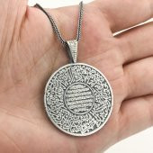 Ayetel Kursi ve Nazar Dualı Erkek Gümüş Kolye thumbnail 2