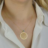 Yaşam Çiçeği Nazarlı Bayan Gümüş Kolye thumbnail 2