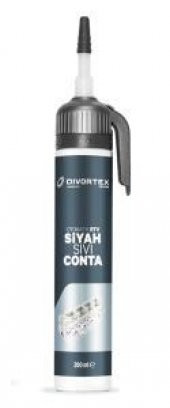 Divortex RTV Siyah Sıvı Conta Otomatik Tetikli 200 ml. - 1