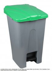 Safell Pedallı Kağıt Plastik Cam Ayrıştırma Kovası - Ayrıştırma Konteyneri - 2
