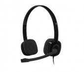 LOGITECH 981-000589 H151 MİKROFONLU KULAKLIK,SİYAH - 1