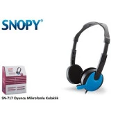 Snopy Sn-717 Siyah/Mavi Mikrofonlu Kulaklık - 3