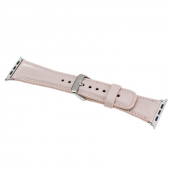 Bouletta Apple Watch Uyumlu Deri Kordon 42-44-45mm NU1 Pembe - 4