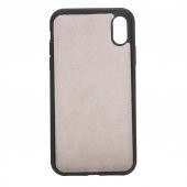 Bouletta Apple iPhone XR Uyumlu Deri Arka Kapak Pembe thumbnail 5