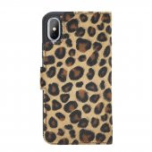 Bouletta Apple iPhone XS Max Uyumlu Deri Cüzdanlı Kılıf  Leopar - 5