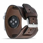 Bouletta Apple Watch Uyumlu Deri Kordon 38-40-41mm Cuff Taba - 2