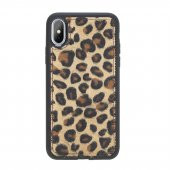 Bouletta Apple iPhone XS Max Uyumlu Deri Cüzdanlı Kılıf  Leopar - 2