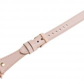 Bouletta Apple Watch Uyumlu Deri Kordon 42-44-45mm Slim Double Tour GT NU1 Pembe - 4