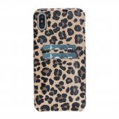 Bouletta Apple iPhone XS Max Uyumlu Deri Arka Kapak F360 Leopar NE - 1