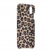 Bouletta Apple iPhone XS Max Uyumlu Deri Arka Kapak F360 Leopar NE - 2