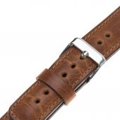 Bouletta Apple Watch Uyumlu Deri Kordon 42-44-45mm Dikişli V18 Taba - 4
