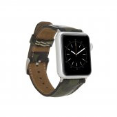 Bouletta Apple Watch Uyumlu Deri Kordon 42-44-45mm Kamuflaj Yeşil - 2