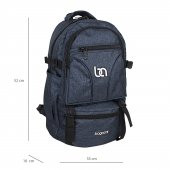 Bagacar Dağcı ve Trekking Kumaş Sırt Çantası Lacivert - 4