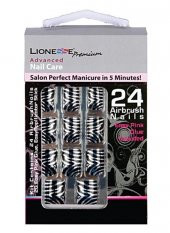 Lionesse Nail Care Salon Perfect 24 Adet Takma Tırnak M-65 Zebra Desen - 1