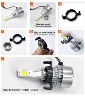 Glanz Peugeot 3008 Led Xenon H7 Bağlantı Sabitleme Montaj Aparatı - 2