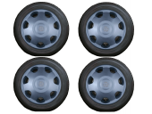 Nissan 14 Inç 4Lü Set Kırılmaz Esnek Amblem Hediyeli  Jant Kapağı - 2