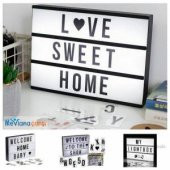 LED MESSAGE LİGHT BOX IŞIKLI HARFLİ DEKORATİF LED PANO A5 BOYUT - 1