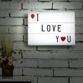 LED MESSAGE LİGHT BOX IŞIKLI HARFLİ DEKORATİF LED PANO A5 BOYUT - 4