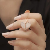 Gümüş Kalpli Kapaklı İsimli Kolye - 2