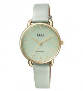 Q&Q QC27J102Y Açık Yeşil Deri Kayışlı Kadın Kol Saati - 2