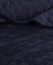 Harper Velvet 3lü Full Kapitone Yatak Örtüsü Seti - 3