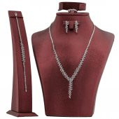 Zirkon Taşlı Gümüş Bayan Set - 1