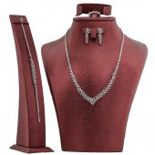 Zirkon Taşlı Gümüş Bayan Set - 1
