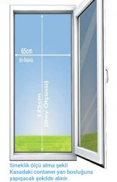 Sineklik- Cırt Cırtlı Yapışkanlı-Yıkanabilir-(En x Boy cm : 0-80 cm x 0-210 cm) - 12