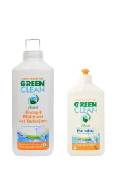 U Green Clean Bitkisel Bulaşık Makinesi Jel Deterjanı + Organik Parlatıcı Set - 1