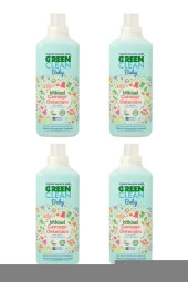 U Green Clean Organik Lavanta Yağlı Baby Bitkisel Çamaşır Deterjanı 1000ml 4'lü - 1