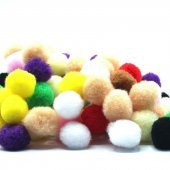 Ponpon Karışık Renk 2 cm - 5