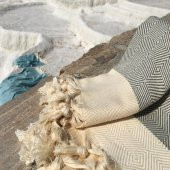 Plaj &amp Sauna Pamuk Peştemal Set 100 Pamuk Hediyeli Ürün Gobi - 2