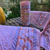 Banyo Havlusu 3 lü Takım Turuncu Model 100 Pamuk thumbnail 2