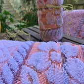 Banyo Havlusu 3 lü Takım Turuncu Model 100 Pamuk thumbnail 3