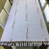 Saçaklı Şantuk 140x180 cm Leke Tutmaz Misafir Masa Örtüsü - 1