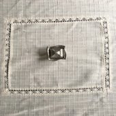Üç Farklı Ebat Dantelli Masa Örtüsü 160 X 160 cm  100 Pamuk - 1