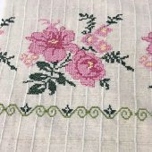 Dört Farklı Renk Seçenekli Kanaviçe Masa Örtüsü 160x 220 cm 100 Pamuk - 7