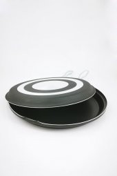 Teflon Çift Taraflı Balık Krep Gözleme Börek Tavası 32cm - 6