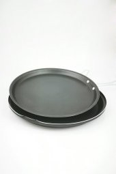 Teflon Çift Taraflı Balık Krep Gözleme Börek Tavası 32cm - 7