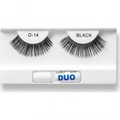 Duo Takma Kirpik 100 Doğal ve Siyah Görünüm D-14 - 2