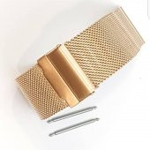 Altın Hasır Kordon 20 mm Gold Kayış - 2