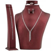 Sonsuzluk Tasarımlı Gümüş Bayan Set thumbnail 1