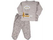 Erkek Bebek 0-3 Ay Yenidoğan Kruvaze Books Patikli Bulutlu Gözlüklü 2li Takım-15123 - 2