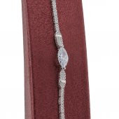 Yuvarlak Tasarımlı Gümüş Bayan Set - 3