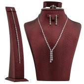 Damla Tasarımlı Gümüş Bayan Set - 1