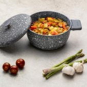 Emsan Döküm Tencere Derin Granit Perge 20cm - 2